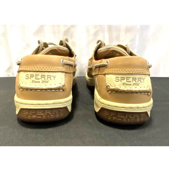 $115 LIKE NEW Sperry Men\'s Brown Leather Billfish 3-eye Boat Shoes Size 8 main image 4